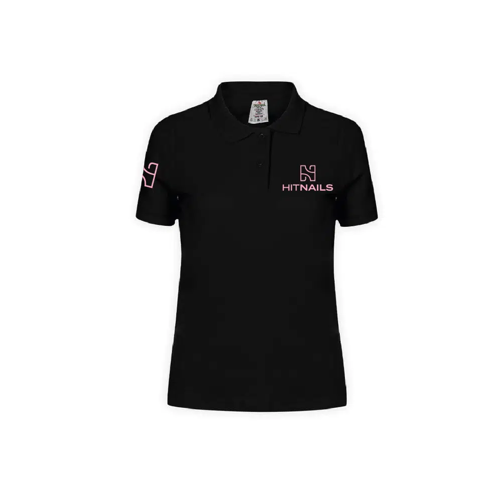 Women's Black Polo - L
