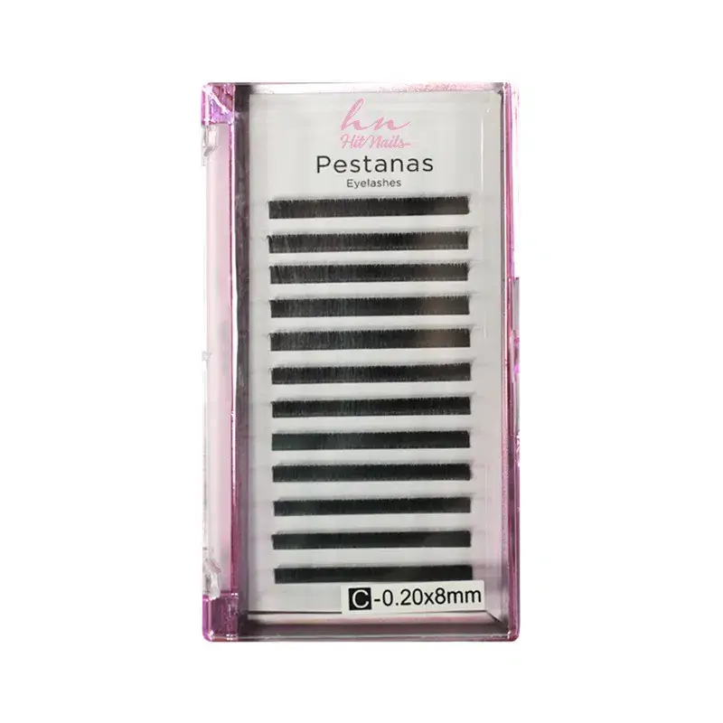 One by One C Lashes 0.20 8mm in Box 12 rows