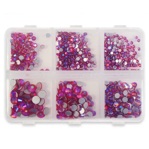 [NA.ST.008] Pink Rhinestone Box – 6 Sizes