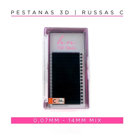 [P.3DCO.003] 3D/Russian Lashes C 0.07mm Mix Black Blue