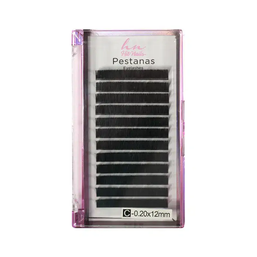 [P.OBO.009] One by One C Lashes 0.20 12mm in Box 12 rows