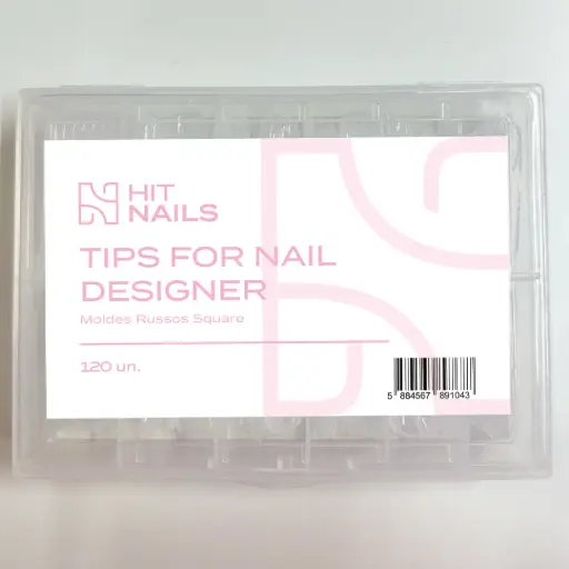 [U.TM.035] Russian Square Tips Forms - 120pcs